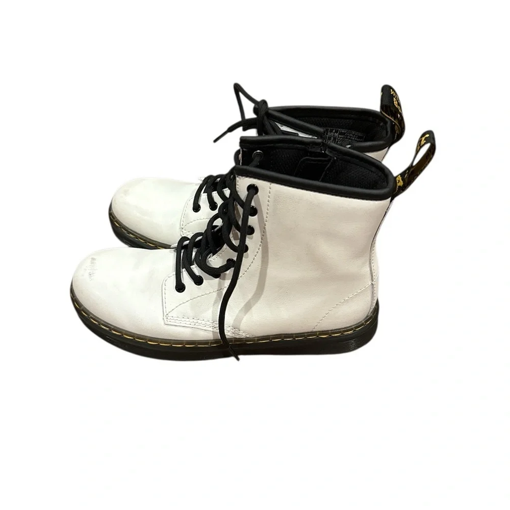 Dr. Martens Black and White Boots